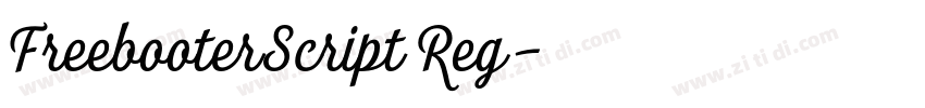 FreebooterScript Reg字体转换 FreebooterScript Reg字体转换